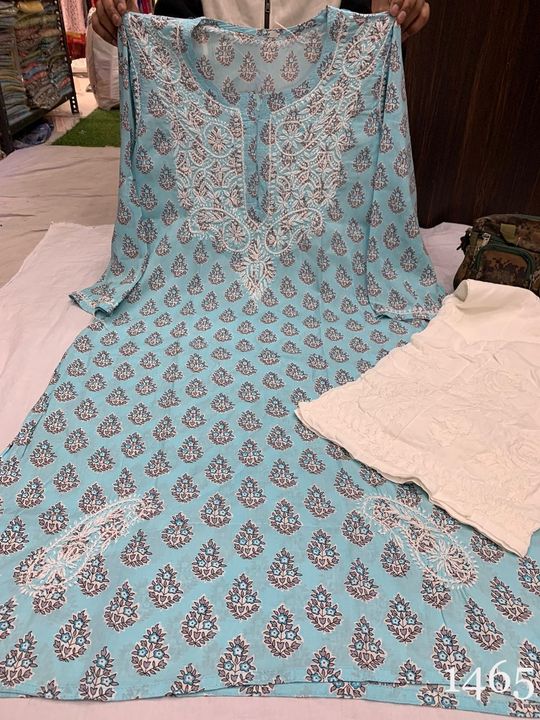 Modal_printed_kurti_with_chikankari_work