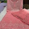 Georgette_kurti_with_Sharara_dye_set_with_mirror_nd_Chikankari_work