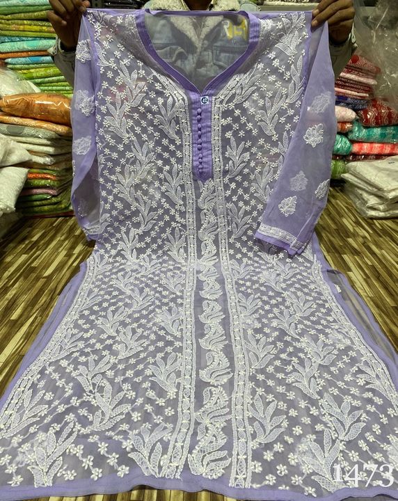 Georgette_khajur_jaal_kurti_with_chikankari_work