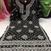 Georgette_bell_sleeves_kurti_with_pearl_work