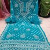 Georgette_bell_sleeves_kurti_with_pearl_work