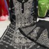 Georgette_kurti_with_Sharara_set_mirror_work