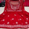 Georgette_short_gown_with_chikankari_work