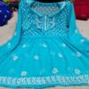 Georgette_short_gown_with_chikankari_work