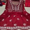 Georgette_short_gown_with_chikankari_work