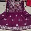 Georgette_short_gown_with_chikankari_work