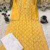 Voil_Cotton_buti_jaal_kurti_with_chikankari_work
