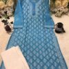 Voil_Cotton_buti_jaal_kurti_with_chikankari_work