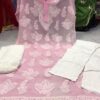Georgette_buta_jaal_kurti_set_with_chikankari_work