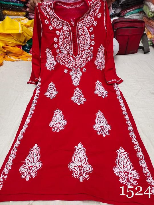 Pure_cotton_kurti_with_chikankari_work