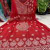 Georgette_bell_sleeves_gown_with_mirror_chikankari_work