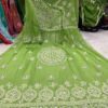Georgette_bell_sleeves_gown_with_mirror_chikankari_work