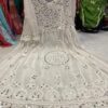 Georgette_bell_sleeves_gown_with_mirror_chikankari_work