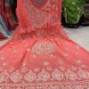 Georgette_bell_sleeves_gown_with_mirror_chikankari_work