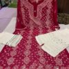 Georgette_panel_kurti_with_mirror_chikankari_work