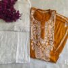 Rayon_gala_buti_kurti_with_chikankari_work