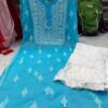 Georgette_yok_gala_buti_kurti_with_chikankari_work