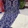 Georgette_jaal_kurti_and_Cotton_plazo_set_with_chikankari_work