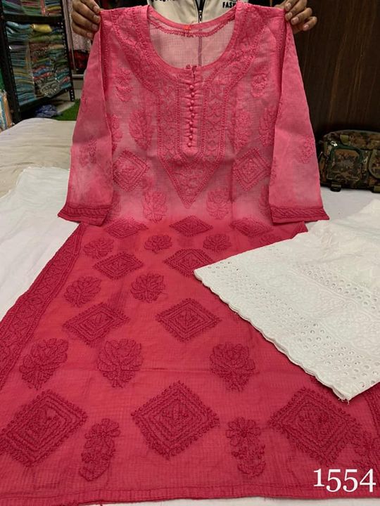 Kota_cotton_daul_shade_kurti__with_chikankari_work