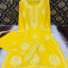 Rayon_kurti_plazo_set_with_chikankari_work