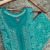 Teri_rubia_cotton_jaal_kurti_with_stone_and_chikankari_work