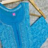 Teri_rubia_cotton_jaal_kurti_with_stone_and_chikankari_work