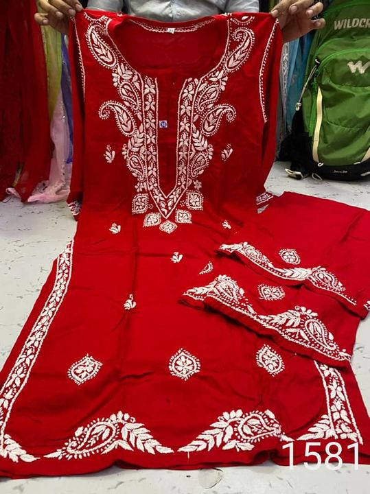 Modal_cotton_kurti__plazo_set_with_chikankari_work