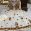 Georgette_machine_chikankari_work_gown