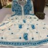 Georgette_machine_chikankari_work_gown