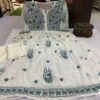 Georgette_machine_chikankari_work_gown