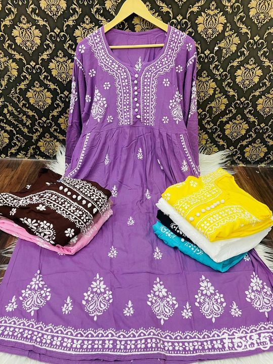 Available marina lawn balochi frock - Sindhi Embroidery centre | Facebook