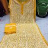 Georgette_faizia_jaal_kurti_stol_with_chikankari__work