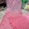 Georgette_kurti_with_Sharara_dye_set_with_chikankari_mirror_work