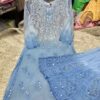 Georgette_kurti_with_Sharara_dye_set_with_chikankari_mirror_work