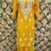 Rayon_kurti_plazo_set_with_chikankari_work