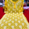 Georgette_Cross_keel_Mukesh_chikankari_work_kurti
