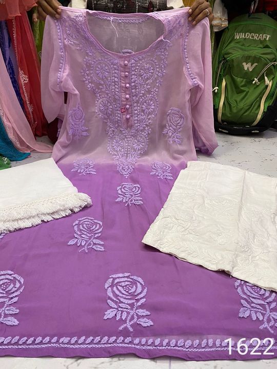 Georgette_daul_shade_rose_kurti__with_chikankari__work