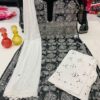 Georgette_chikankari_mirror_Rose_jaal_kurti