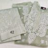 Organza_long_kurti_pants_set_with_finest_quality_intricate_chikankari_hand_embroidery