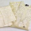 Organza_long_kurti_pants_set_with_finest_quality_intricate_chikankari_hand_embroidery
