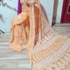Georgette_Heavy_border_Full_jaal_saree_with_mirror_work