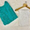 Rayon_kurti_with_chikankari__mukaish__work