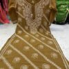 Georgette_rose_chari_chikankari_kurti
