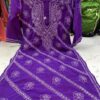 Georgette_rose_chari_chikankari_kurti