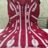 Rayon_A_line_chikankari_kurti_frock_ghaspatti_embroidery
