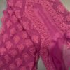 Georgette_buti_jaal_Chikankari_kurti