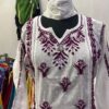 Dobby_cotton_lace_panel_chikankari_kurti