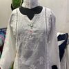 Dobby_cotton_lace_panel_chikankari_kurti
