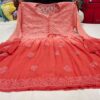 Georgette_dual_shade_short_chikankari_gown