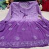 Georgette_dual_shade_short_chikankari_gown
